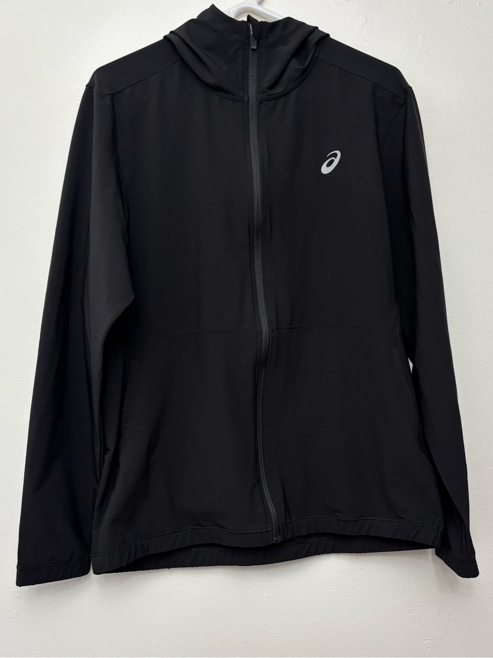 ASICS Men’s D1 Full Zip Hooded Performance Jacket Black Size M Made in USA
